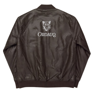 Leather Bomber Jacket